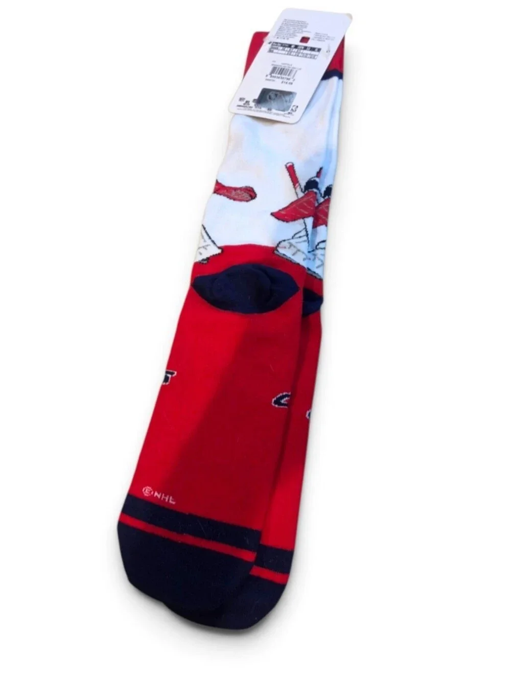 NWT Braden Holtby Washington Capitals Red Novelty Knee Socks